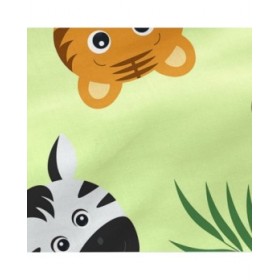 Lenzuolo con angoli HappyFriday MR FOX Verde Multicolore 60 x 120 x 14 cm animali