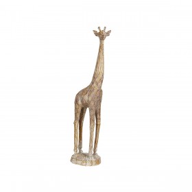 Statua Decorativa Romimex Beige Poliresina Giraffa 19 x 69 x 13 cm