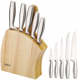 Set di Coltelli da Cucina con Supporto Feel Maestro MR-1411 Legno