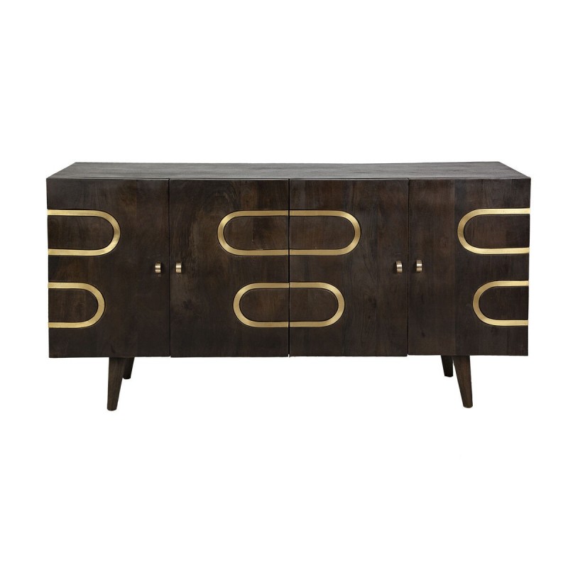Cassettiera Romimex Marrone Grigio Legno 42 x 81 x 152 cm