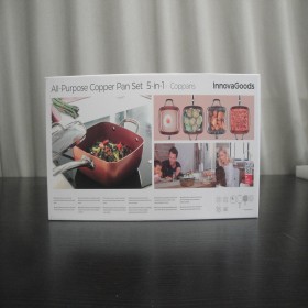 Set di Padelle Multiuso 5 in 1 Copper Coppans InnovaGoods 4 Pezzi