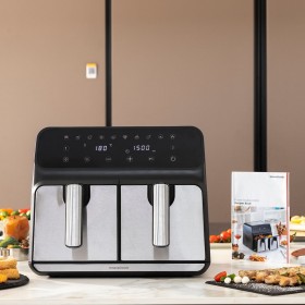 Friggitrice ad Aria InnovaGoods   Nero 3400 W 8 L Acciaio inossidabile (Ricondizionati B)
