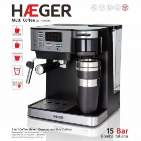 Caffettiera Express a Leva Haeger Multicolore 1,2 L (Ricondizionati D)