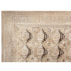 Testiera del Letto Romimex Bianco Naturale Legno di mango 120 x 10 x 160 cm