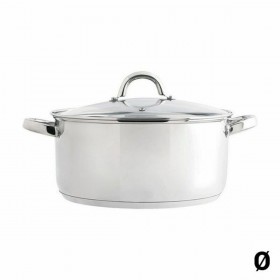 Casseruola con coperchio in vetro Quid Ottawa Acciaio inossidabile