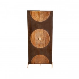Armadio Romimex Marrone Metallo Legno di mango 75 x 180 x 45 cm