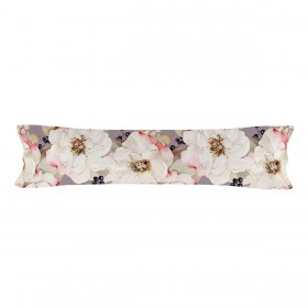 Federa HappyFriday White Peonies Multicolore Ala francese 45 x 155 cm