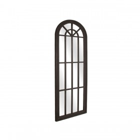 Specchio da parete Romimex Nero Resina Finestra 61 x 178 x 4 cm