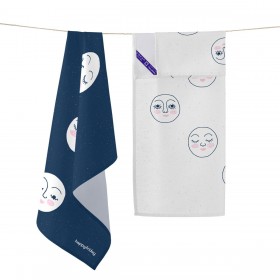 Panno da Cucina HappyFriday Moon Multicolore 70 x 50 cm (2 Unità)