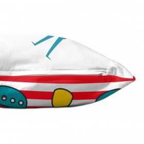 Fodera per cuscino HappyFriday Mr Fox Flying Boy Multicolore 50 x 30 cm