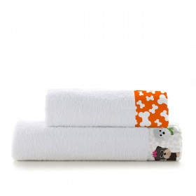 Set di asciugamani HappyFriday Mr Fox Dogs Multicolore 2 Pezzi