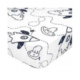 Lenzuolo con angoli HappyFriday MR FOX Bianco 70 x 140 x 14 cm Razzo