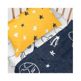 Lenzuolo con angoli HappyFriday MR FOX Bianco 70 x 140 x 14 cm Razzo