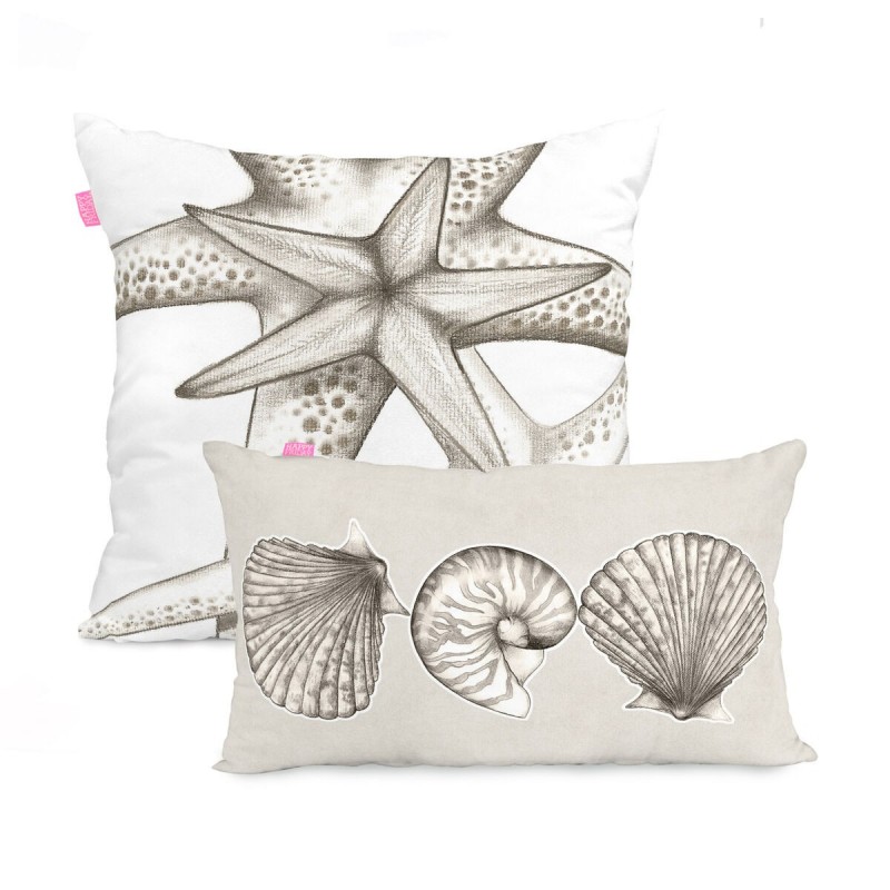 Set di copricuscini HappyFriday Coral reef Multicolore 2 Pezzi