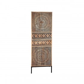 Armadio Romimex Naturale Legno di mango 60 x 180 x 45 cm