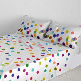 Lenzuolo Superiore HappyFriday Confetti Multicolore 160 x 270 cm (Coriandoli)