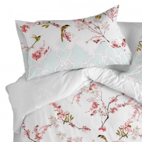 Set di federe HappyFriday Sakura Multicolore Matrimoniale 50 x 75 cm 15 x 1 x 38 cm