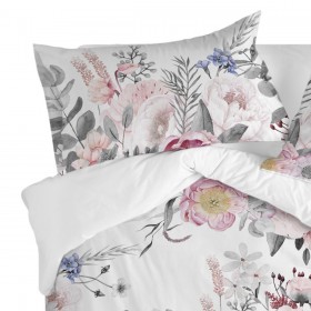 Set di federe HappyFriday Delicate bouquet Multicolore Matrimoniale 50 x 75 cm 15 x 1 x 38 cm