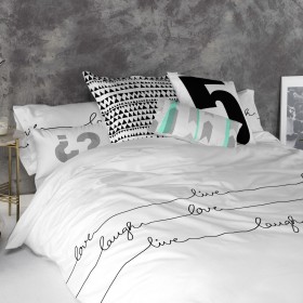 Set di federe HappyFriday Live Multicolore Matrimoniale 50 x 75 cm 15 x 1 x 38 cm