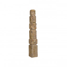 Statua Decorativa Romimex Beige Tribale 10 x 66 x 10 cm