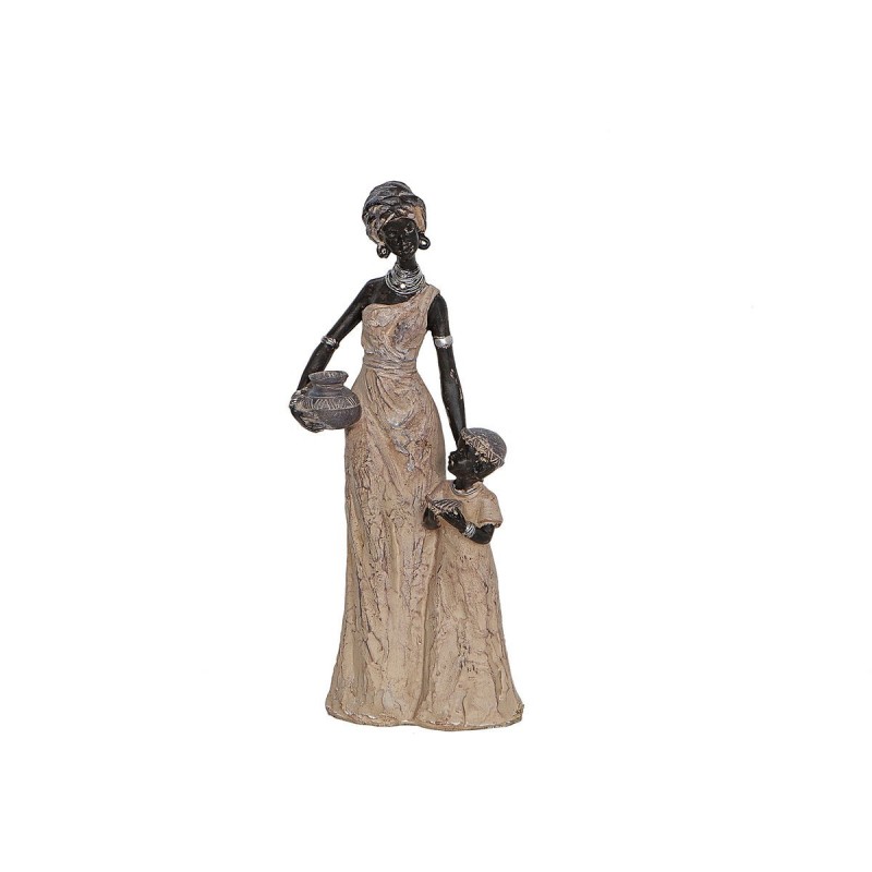 Statua Decorativa Romimex Multicolore Resina Africana Bambina 15 x 35 x 10 cm