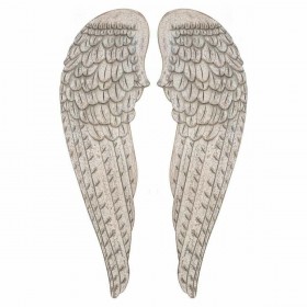 Set di Cifre Alexandra House Living Bianco Legno MDF Ali 4 x 103 x 32 cm