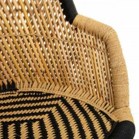 Poltrona Alexandra House Living Nero Naturale 46 x 89 x 63 cm