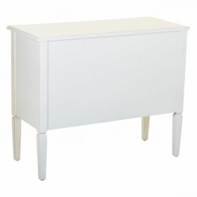 Cassettiera Alexandra House Living Bianco Rattan Legno di abete Legno MDF 72 x 38 x 88 cm