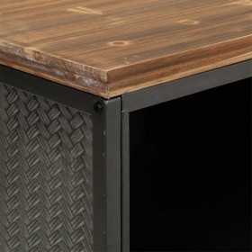 Credenza Alexandra House Living Marrone Grigio Legno Metallo 36 x 82 x 121 cm