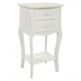 Comodino Alexandra House Living Bianco Crema 31 x 71 x 38 cm