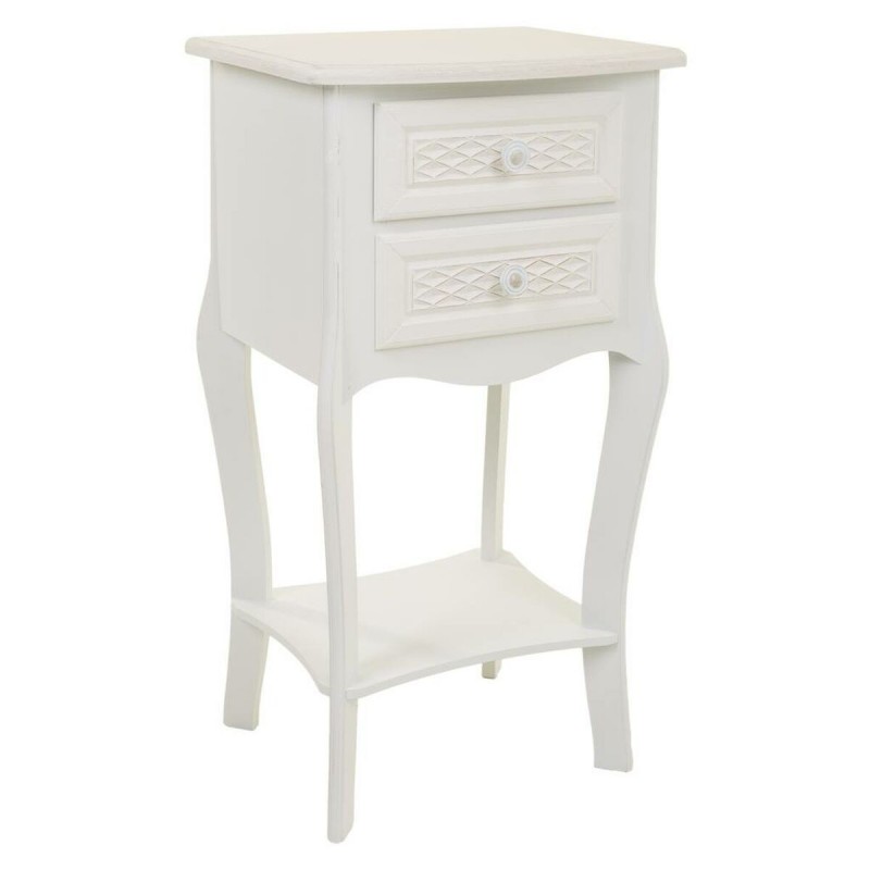 Comodino Alexandra House Living Bianco Crema 31 x 71 x 38 cm