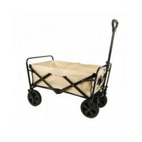 Carrello Multiuso Pieghevole Marbueno Acciaio 150 KG Beige Giardino 86X50X59 cm