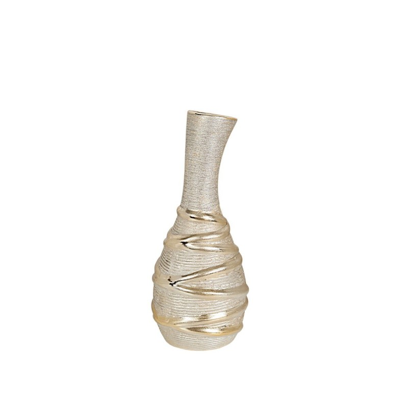 Vaso Romimex Champagne Ceramica 12 x 27 x 12 cm