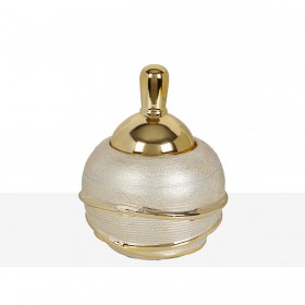 Scatola Decorativa Romimex Champagne Ceramica 20 x 20 x 20 cm