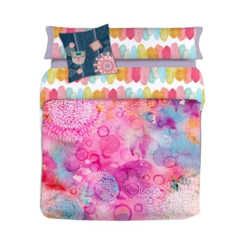 Set di copripiumino Lois FESTIVAL P. Malva Singolo 150 x 230 cm 3 Pezzi