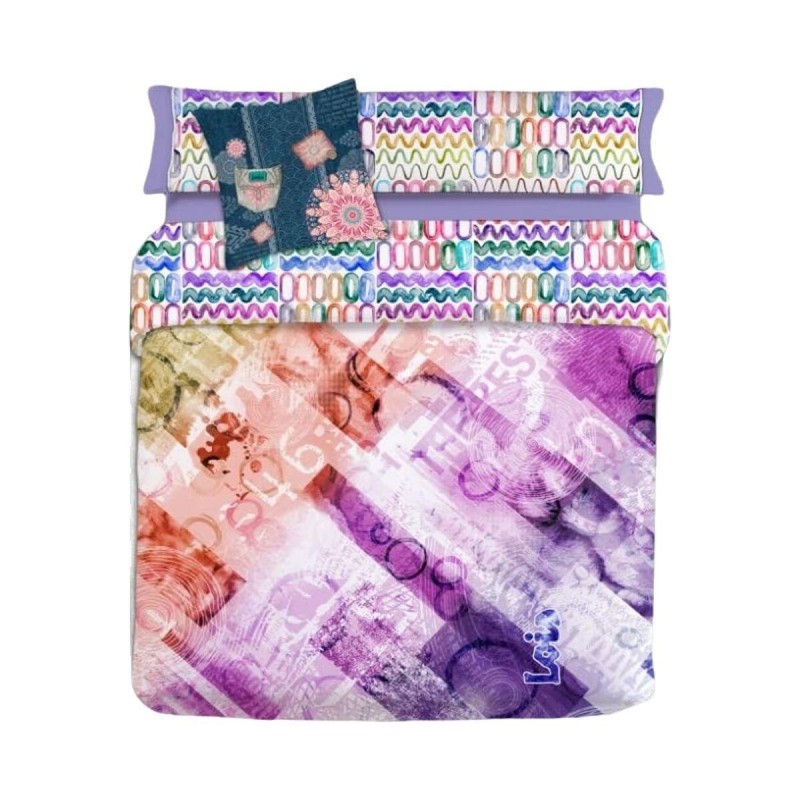 Set di copripiumino Lois JASON P. Malva Singolo 150 x 230 cm 3 Pezzi