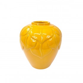 Vaso Romimex Senape Ceramica 18 x 20 x 18 cm