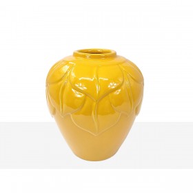Vaso Romimex Senape Ceramica 18 x 20 x 18 cm