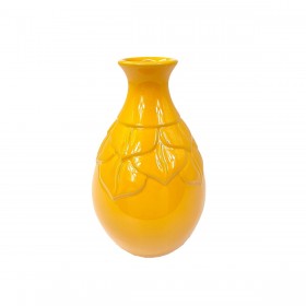 Vaso Romimex Senape Ceramica 16 x 25 x 16 cm