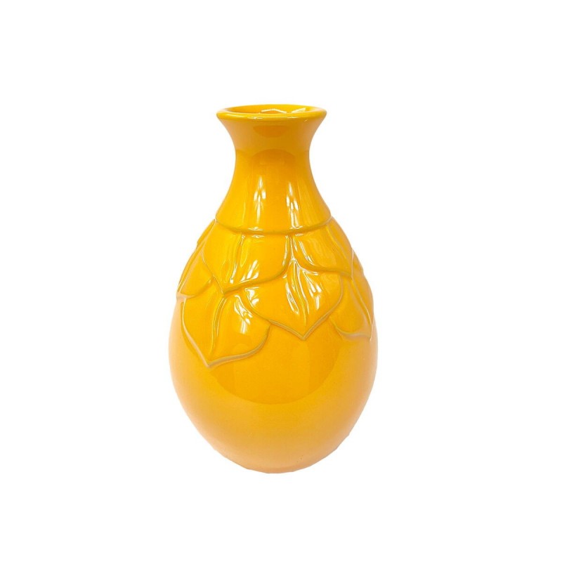 Vaso Romimex Senape Ceramica 16 x 25 x 16 cm