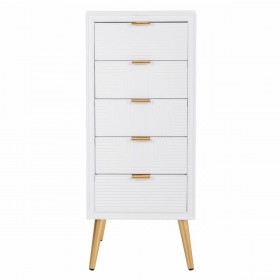 Cassettiera Alexandra House Living Dorato Legno MDF 36 x 100 x 42 cm