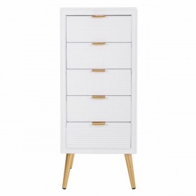 Cassettiera Alexandra House Living Dorato Legno MDF 36 x 100 x 42 cm