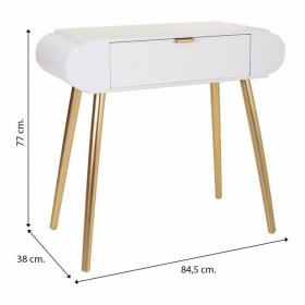 Ingresso Alexandra House Living Dorato 38 x 77 x 84 cm