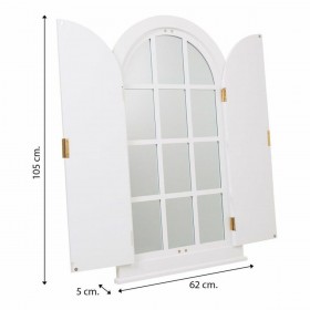 Specchio da parete Alexandra House Living Dorato Legno MDF 5 x 105 x 62 cm