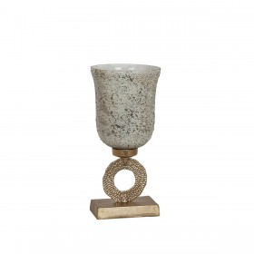 Calice Romimex Dorato Argentato 19 x 39 x 19 cm Decorativa