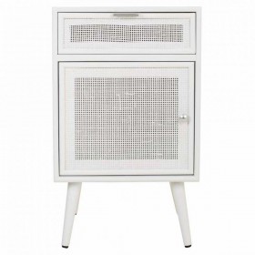 Comodino Alexandra House Living Bianco 36 x 71 x 42 cm