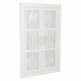 Specchio da parete Alexandra House Living Argentato Bambù Legno MDF 5 x 118 x 73 cm
