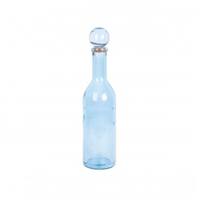 Bottiglia Romimex Azzurro vetro riciclato 14 x 50 x 14 cm