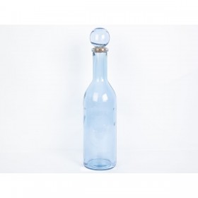 Bottiglia Romimex Azzurro vetro riciclato 14 x 50 x 14 cm