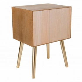 Comodino Alexandra House Living Marrone 35 x 61 x 44 cm